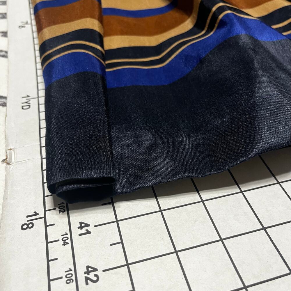 CB Established 1962 Dress Sleeveless Pleats Blue Gold V Neck Pockets Dress S10 - Picture 10 of 10
